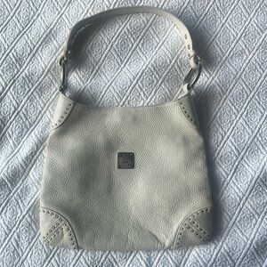MCM Vintage Pebbled Leather Medium Shoulder Bag